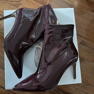 Elegant Burgundy Ankle Boots by Jessica Simpson